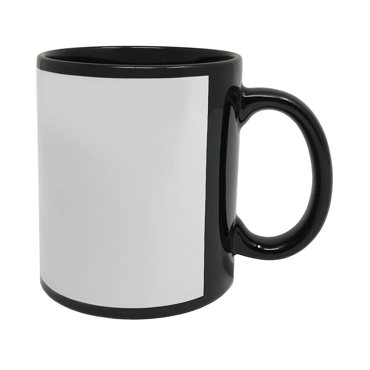 Black Sublimation Mug w White Panel