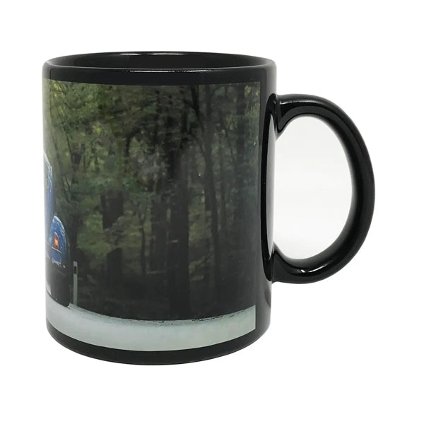 Black Sublimation Mug w White Panel